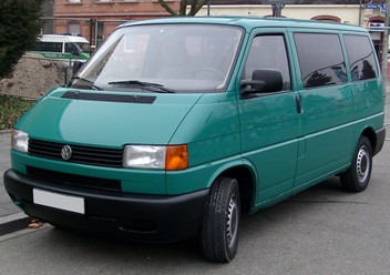 Wkład prawego lusterka elektrycznego Volkswagen Transporter T4